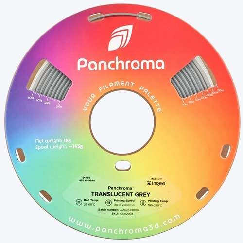 Panchroma PLA Translucent Filament Gri