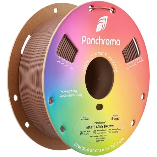 Panchroma PLA Filament Mat Askeri Kahverengi