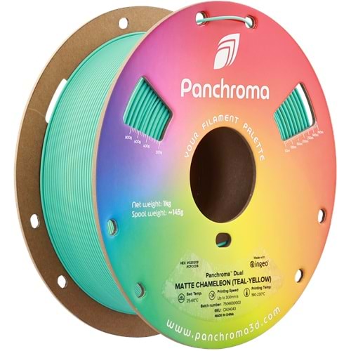 Panchroma PLA Dual Filament Mat Bukalemun (Camgöbeği - Sarı)