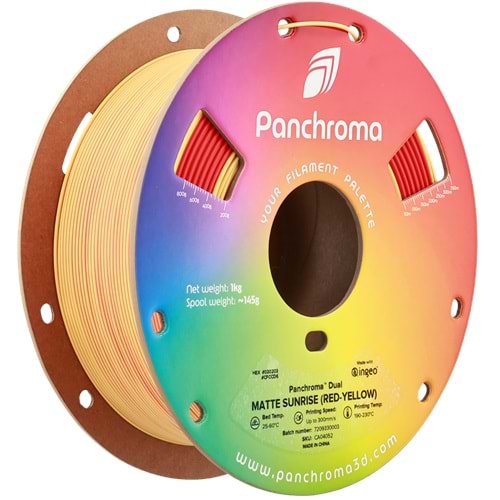 Panchroma PLA Dual Filament Mat Gündoğumu (Kırmızı - Sarı)