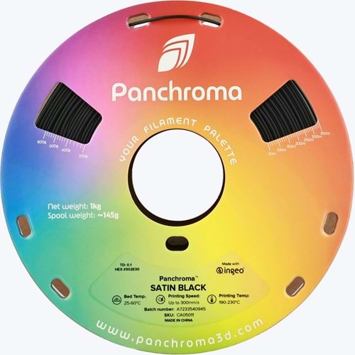 Panchroma PLA Filament Saten Siyah