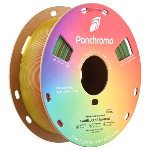 Panchroma PLA Gradient Translucent Filament Gökkuşağı