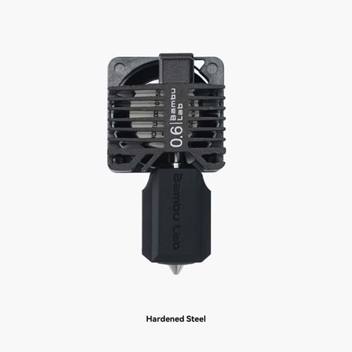 Bambu Lab P1 Serisi 0.6mm Sertleştirilmiş Çelik Nozzle Hotend Seti