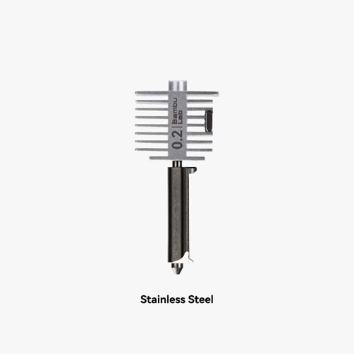 Bambu Lab A1 0.2mm Paslanmaz Çelik Hotend Nozzle Seti