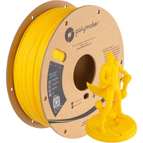 PolyLite LW-PLA Filament Parlak Sarı