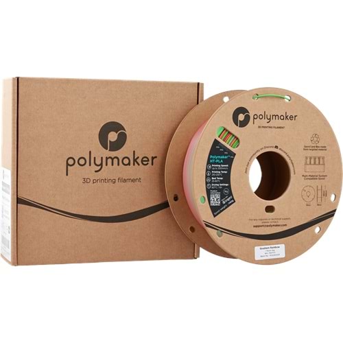 Polymaker HT-PLA Filament Gradient Gökkuşağı