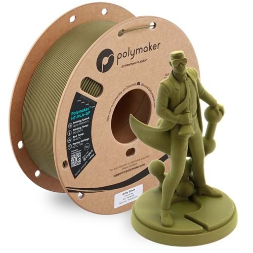 Polymaker HT-PLA-GF Filament Askeri Yeşil