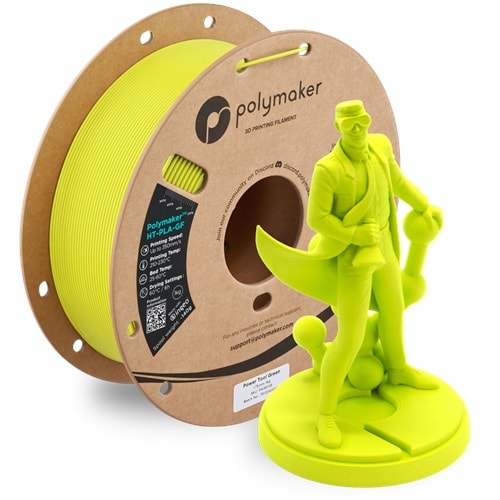 Polymaker HT-PLA-GF Filament Endüstriyel Yeşil