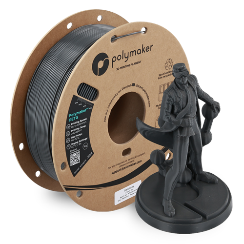 Polymaker PETG Filament Koyu Gri