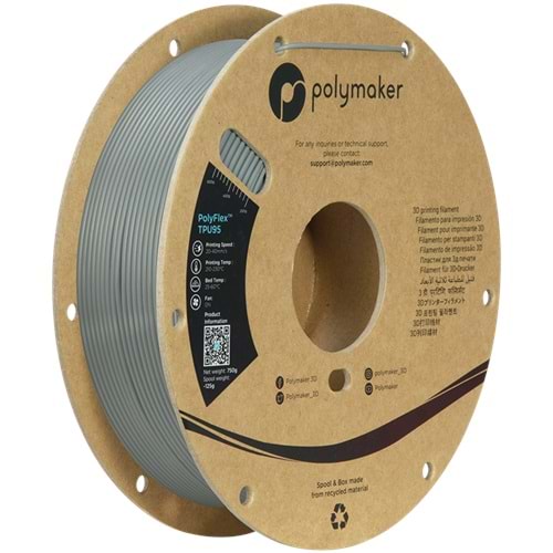 PolyFlex TPU95 Filament Gri - Esnek 3D Baskı
