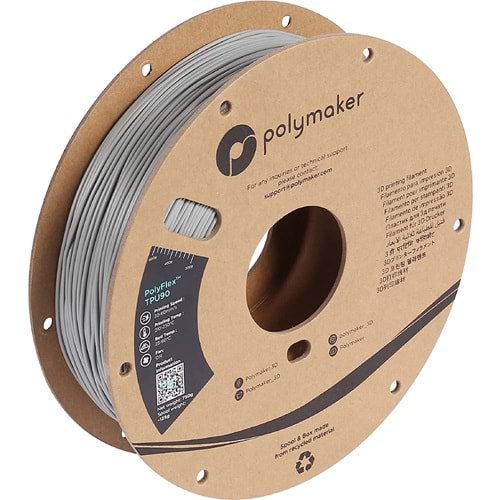 PolyFlex TPU90 Filament Gri – Esnek 3D Baskı