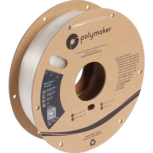 PolyFlex TPU90 Filament Saydam – Esnek 3D Baskı