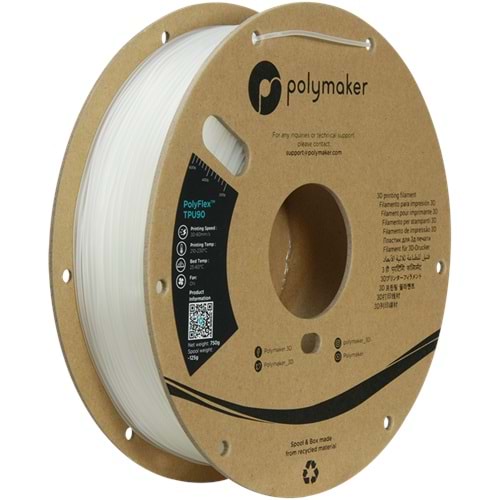 PolyFlex TPU90 Filament Saydam – Esnek 3D Baskı