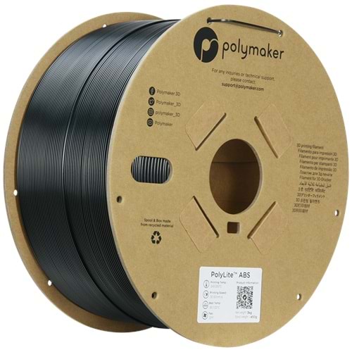 PolyLite ABS Filament Siyah 3 KG