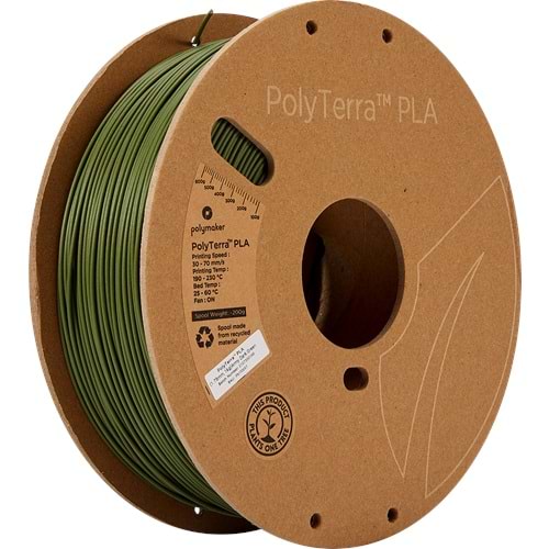PolyTerra PLA Filament Askeri Koyu Yeşil - 1 kg 1.75mm
