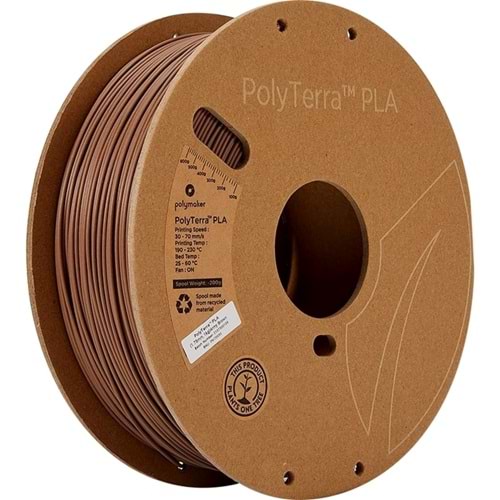 PolyTerra PLA Filament Askeri Kahverengi - 1 kg 1.75mm
