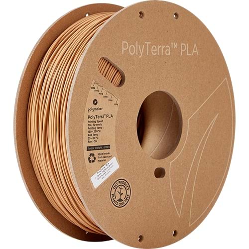 PolyTerra PLA Filament Ahşap Kahverengi - 1 kg 1.75mm