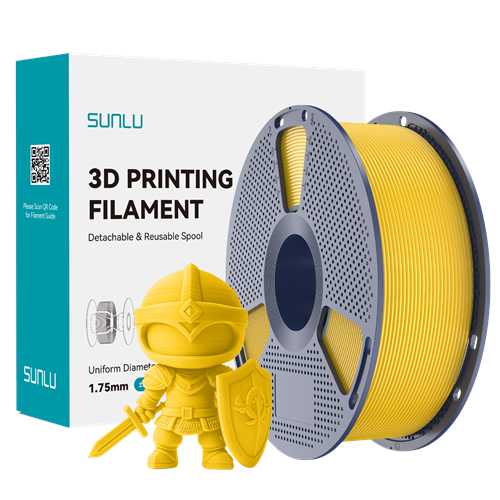 Sunlu PLA+ 2.0 Filament Canlı Sarı - 1kg 1.75mm