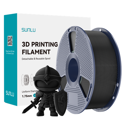 Sunlu PLA+ 2.0 Filament Siyah - 1kg 1.75mm