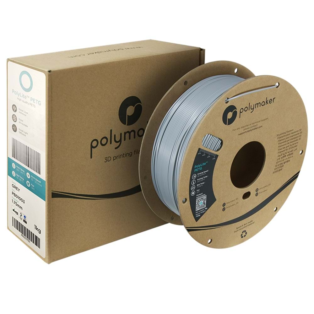 PolyLite PETG Filament Gri